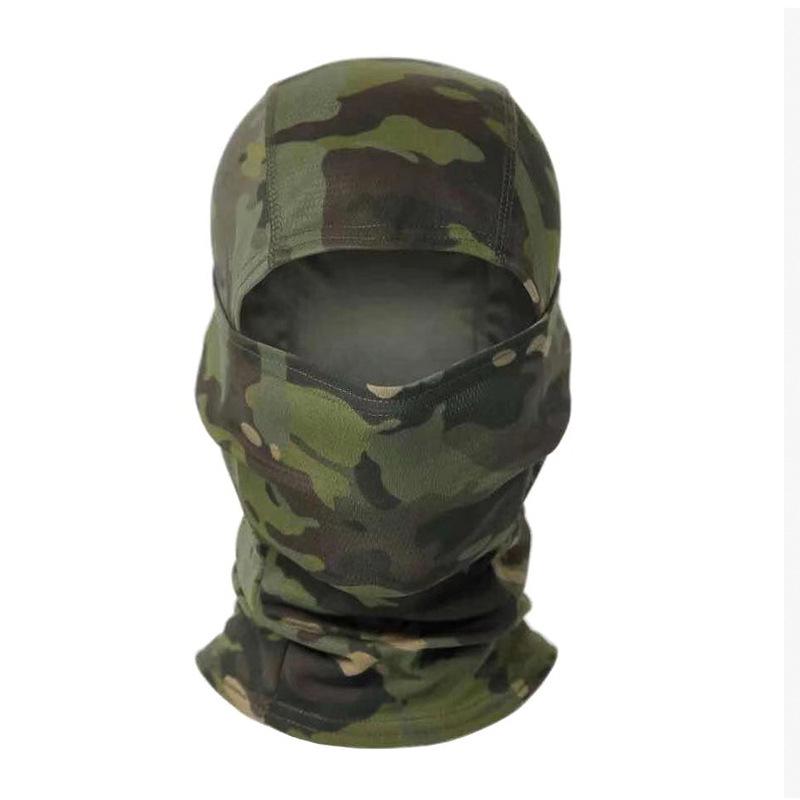 Men's Outdoor Cycling Tactical Camouflage Balaclava Sunscreen Skullcap Helmet Liner