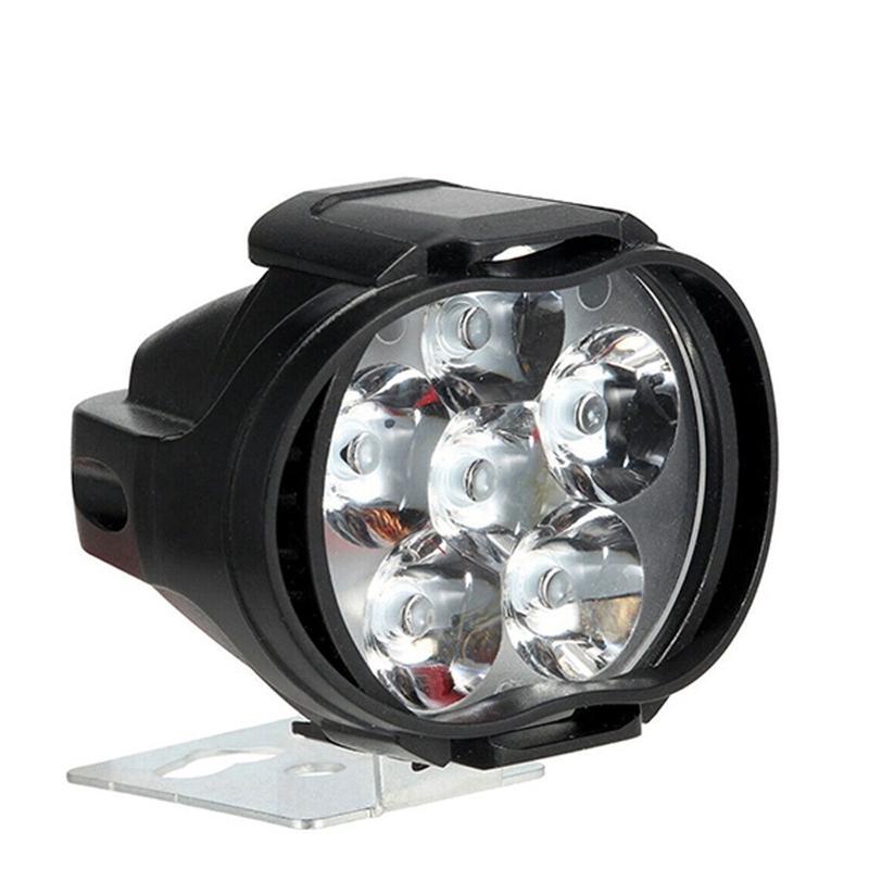 2Pc Motorcycle Headlight LED Bulb Waterproof Motorcycle Spotlight LED Front Super Bright External Auxiliary Headlight Spot Light