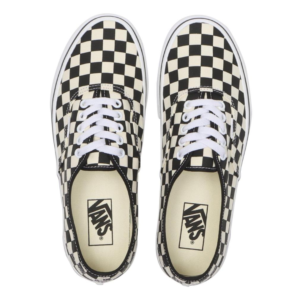 Vans Authentic Prima Chk Bk Wt Vn000egay28 Prima Chk Bk Wt