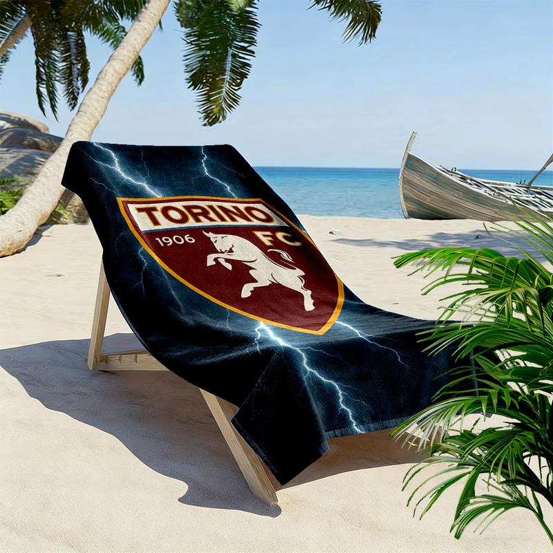 Torino Fc Print Beach Towel, Large Soft Quick Dry Towel for Beach Camping Swimming
