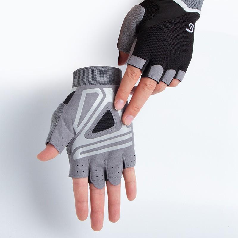 Unisex Half-Finger Gym Cycling Gloves Yoga Workout Riding Anti-Slip Breathable Sun Protection