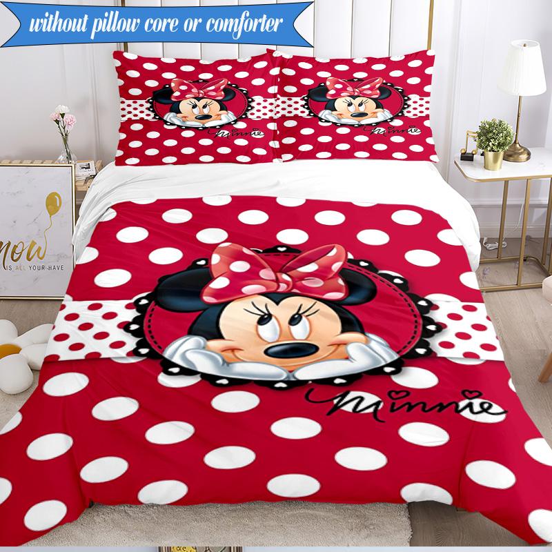 Mouse Couple 3pcs K-pop music group Bedding set,Ideal for Bedroom, Dormitory,Including Duvet Cover And 2pcs Pillowcases,Fan gifts