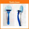 Stylish Plastic Super Suction Cup Razor Organizer With Space Saving Design For Bathroom