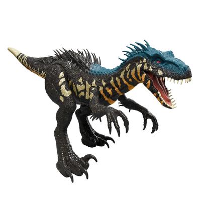 Mattel Мир юрского периода Звуковая фигурка Индораптора для детей, Динозавр 36 см, Для возраста от 4 лет и JLD32 & Игрушка, Прибл.. Длина, Вверх, Черный,