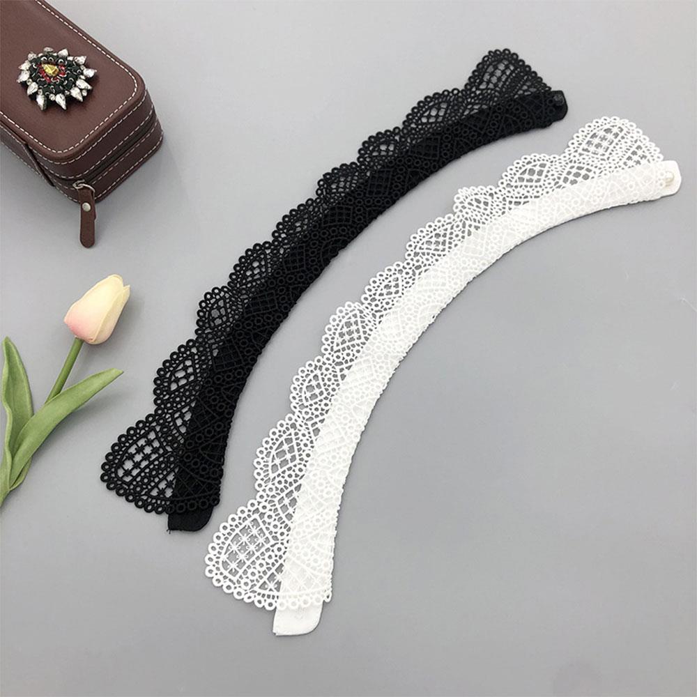 Embroidered False Collar Elegant Shirt Single Collar Versatile Detachable Fake Collars Sweater Dress Neckline Cat Ear Collar Tip