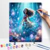 Disney Moana Ocean Painting Kit Classic Style Home Decor Craft Gift Idea Underwater Princess Scene Shining Jellyfish Dreamy Artistic Decor