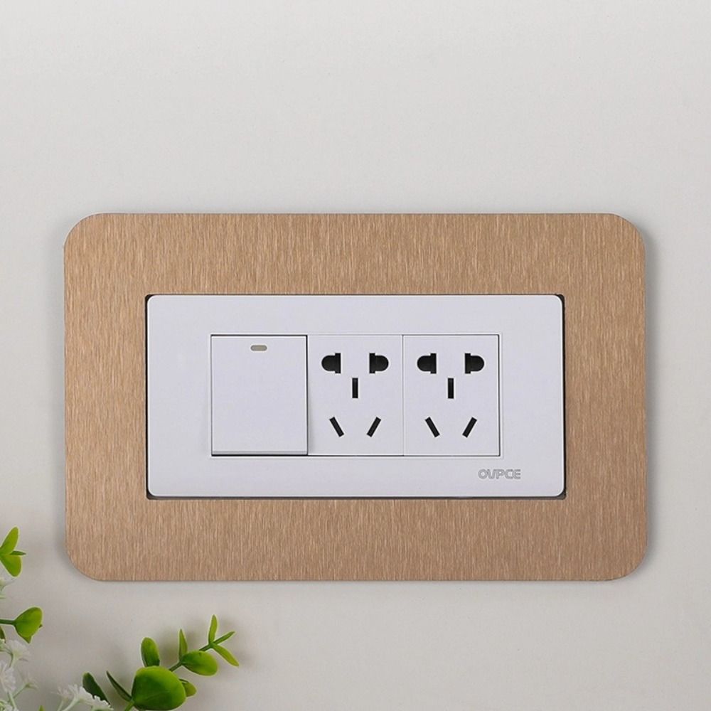 Resin Light Switch Sticker Dustproof Acrylic Wall Decor Switch Border Trim Bedroom