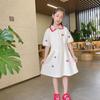 Girls Summer Polo Dress Pink Princess for Big Kids