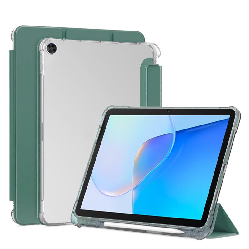 Силиконовый чехол для Apple iPad 10 (2022) - 10,95" Ударопрочный, Матовый прозрачный с держателем для стилуса