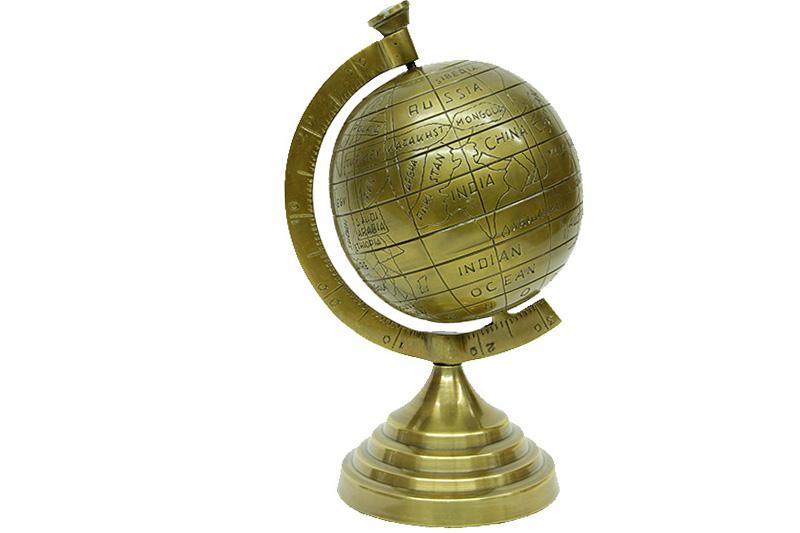 Globe Antique Bronze 7"