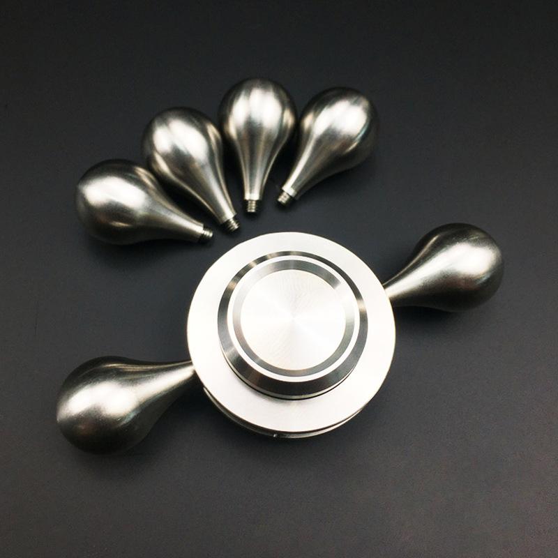 Water Droplet Stainless Steel Fidget Spinner Edc Metal Spinning Top Tip Relieve Stress Relief Toy Gyroscope Anti-Stress For Kids