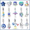 Copper Fashion Glowing Spaceship Astronaut Bunny Planet Charms Beads Fit Brand Original Bracelet Diy Jewelry Gift