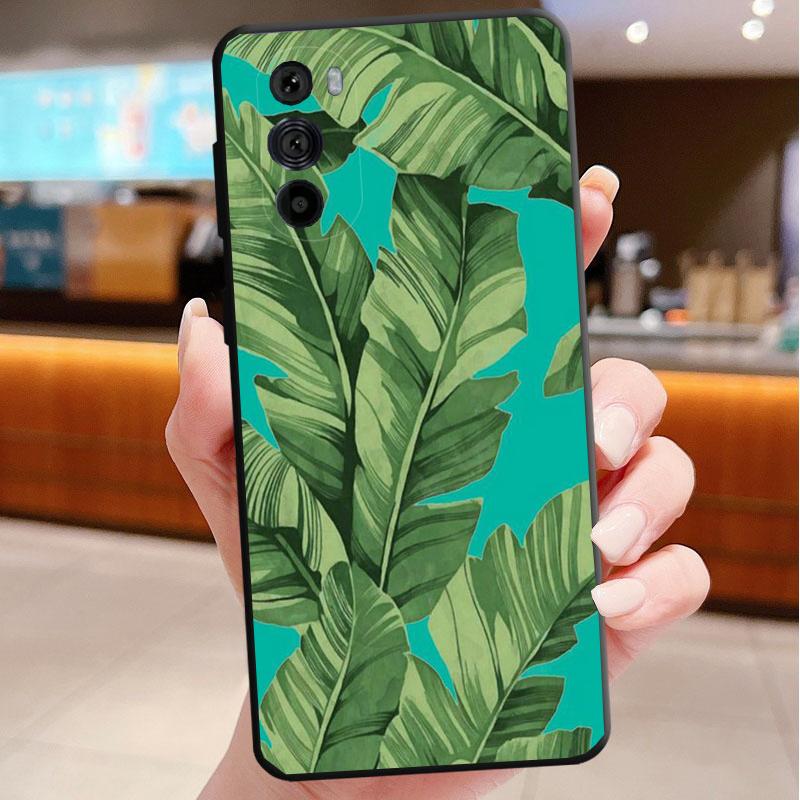 Чехол для телефона Motorola Edge 50 40 Pro 60 50 40 30 Ultra Neo Fusion Moto G85 G72 G53 G54 G84 G13 G32 Растения Кактусы Банановые Листья