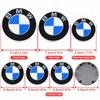 7Pcs For BMW F82 G20 X5E53 F15 E63 X5E70 G16 E12 G21 G22 X3F25 front and rear car logos hub center cover steering wheel sticker FD3
