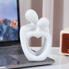 Couple Sculpture Minimalist Resin Hugging Lovers Statue Desktop Abstract Couple Statue for