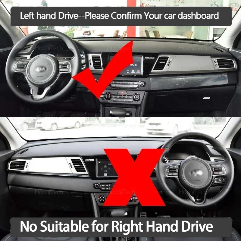 Car Dashboard Cover Avoid Light Pad Instrument Panel Mat Case Carpets for Kia Niro DE Hybrid E-Niro 2017 2018 2019