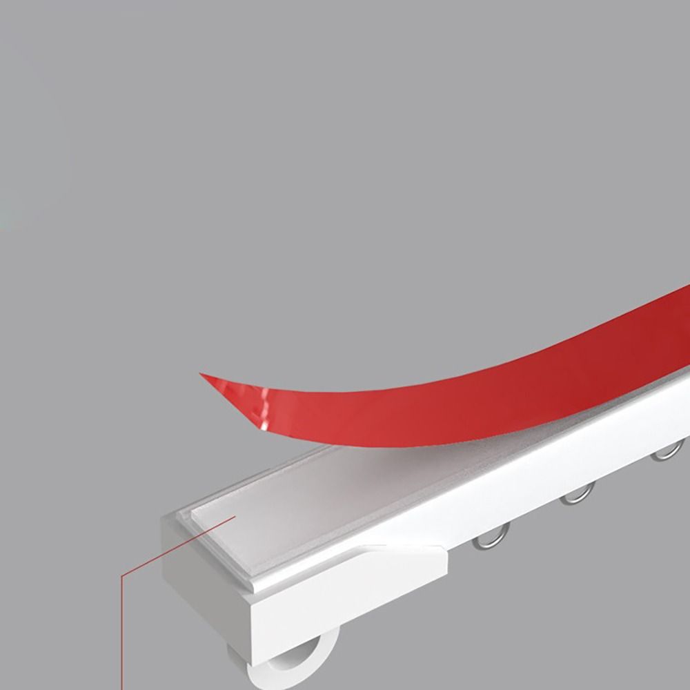 Самоклеящаяся направляющая для штор с верхним креплением без перфорации направляющая для штор