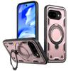 Военная броня Защитные чехлы для телефонов Google Pixel 10 Pro XL Pixel Pixel 9 Pro XL 9A Магнитное металлическое кольцо Вращающаяся подставка Чехол