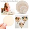Party Supplies Wedding Decor Wooden Tags Ornament Blank Plaque Round Wood Pieces Wood Circles