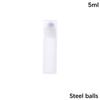5/8/10 мл пустой флакон для духов в рулоне с шариком на пластике из нержавеющей стали контейнер для жидкостей и масла многоразовые держатели для бутылок