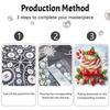 Christmas Cupcake Pearl Painting Kit Handmade DIY Home Decoration Painting