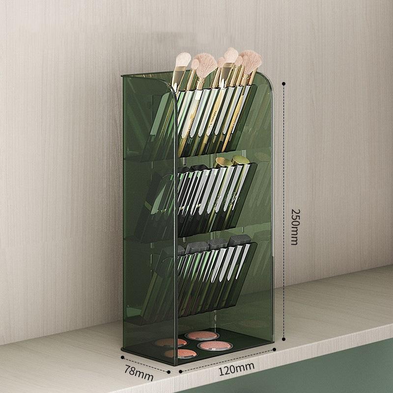 Mirror Cabinet Storage Box Desktop Transparent Dressing Table Skin Care Products Jewelry Makeup Brush Multi-layer Storage Rack Lipstick Storage Rack