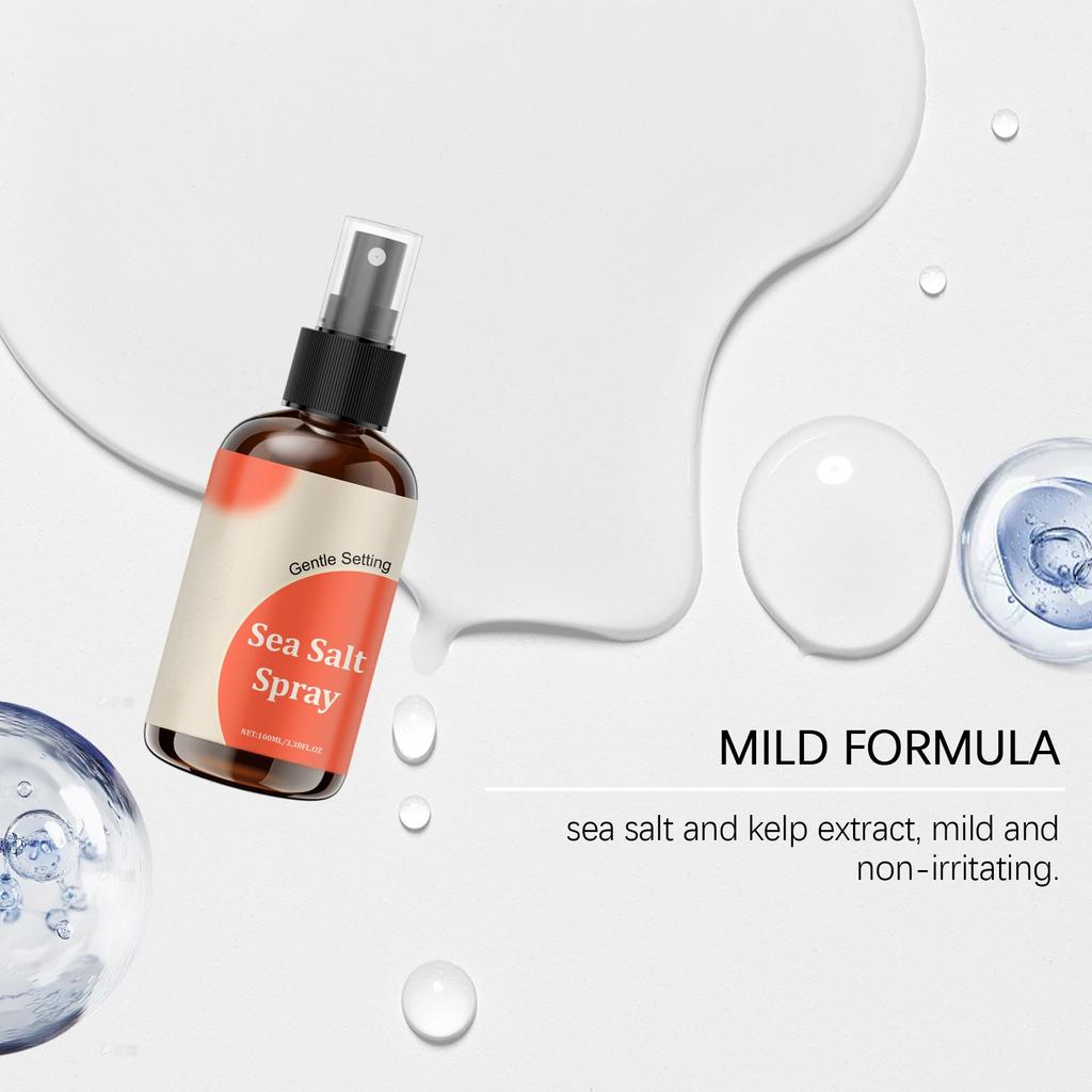 Спрей для волос с морем, мгновенный и естественный пляжный образ, объем и текстура, спрей с морем и водорослями(100мл