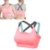 Women Running Fitness Yoga Seamless Bra Low Impact Back Sports Comfy Bra Vest for Exercise Pink M