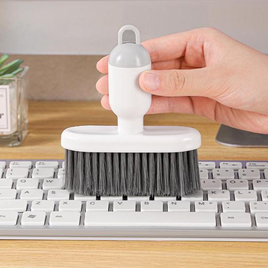 Щетка для чистки клавиатуры, высокая эластичность, не повреждает тонкие щетинки, щетка для клавиатуры с двумя насадками