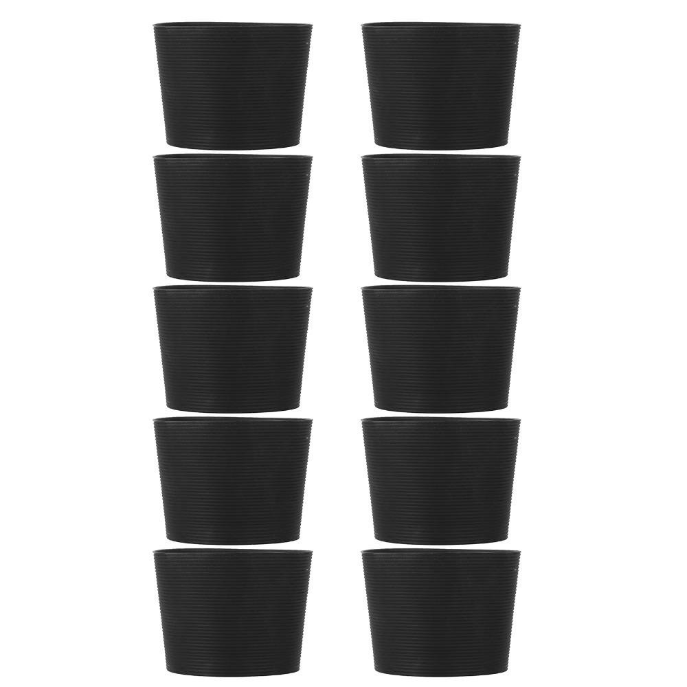 10pcs Heat Resistant Bottle Mug Protector Silicone Material Heat Resistant Sleeve Coffee Glass Cups