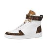 Louis Vuitton Кроссовки Lv Boombox High Top Белые Женские 1A87Q2