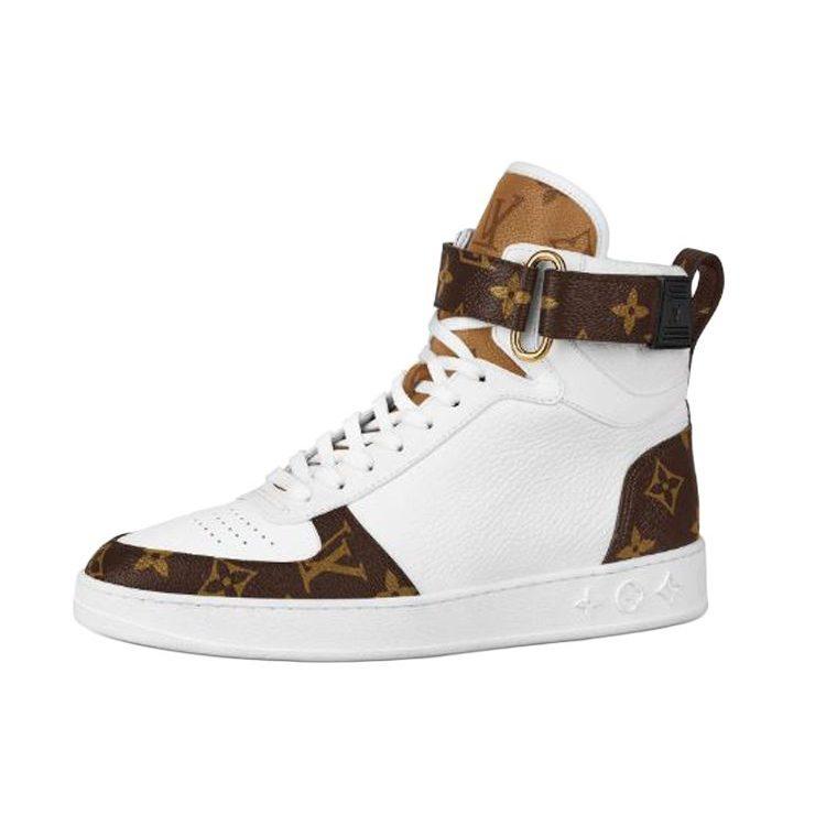 Louis Vuitton Кроссовки Lv Boombox High Top Белые Женские 1A87Q2