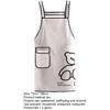Useful Pocket Design Anti Stain Comfortable Back Lace-up Cooking Apron for Home Kitchen