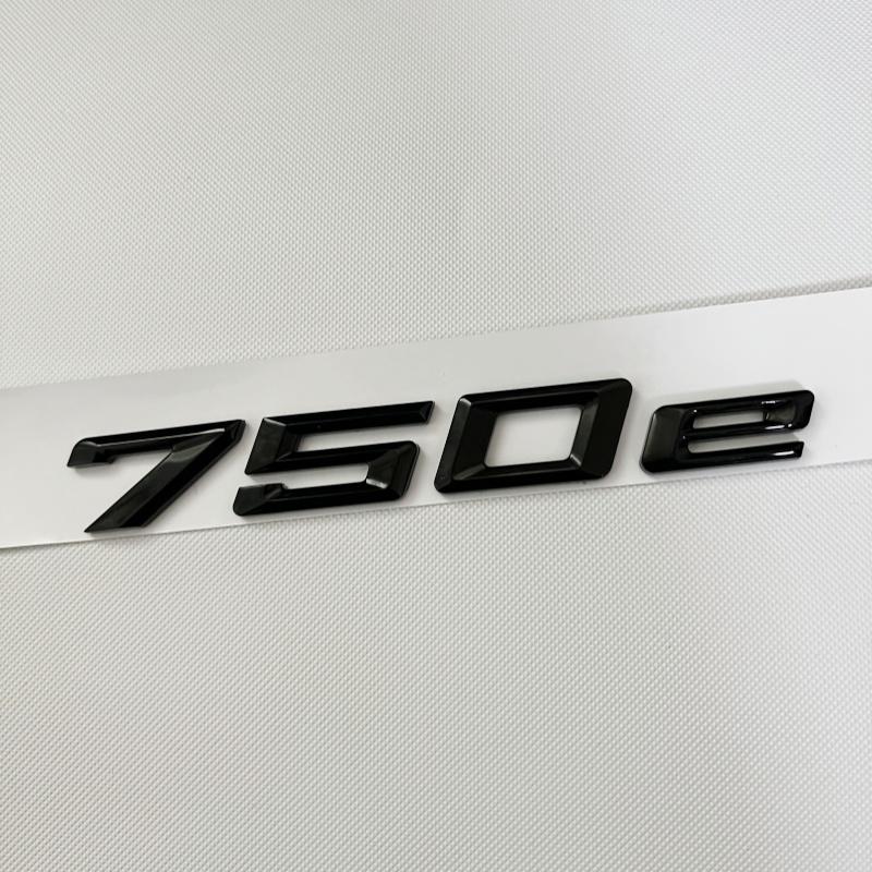 Car Trunk Words Letters Logo Badge Emblem Decals Sticker For BMW 7 Series 730e 740e 745e 750e 760e F01 F02 G11 G12