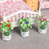 1/12 кукольный цветочный горшок мини-ваза для цветов украшение кукольный домик гостиная украшение кукольный домик микросцена фото реквизит