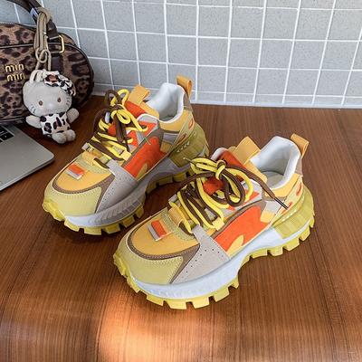 Женские ретро-кроссовки, новые весенние, на толстой подошве, универсальные, увеличивающие рост, на мягкой подошве, спортивные, повседневные и легкие