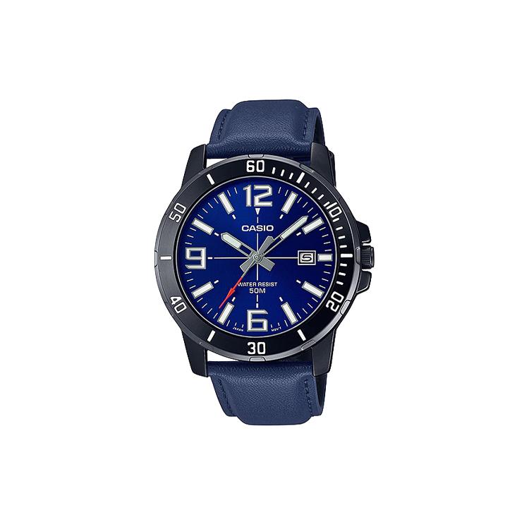 Casio Мужские часы стандартной серии синие MTP-VD01BL-2BV MTP-VD01BL-2BV