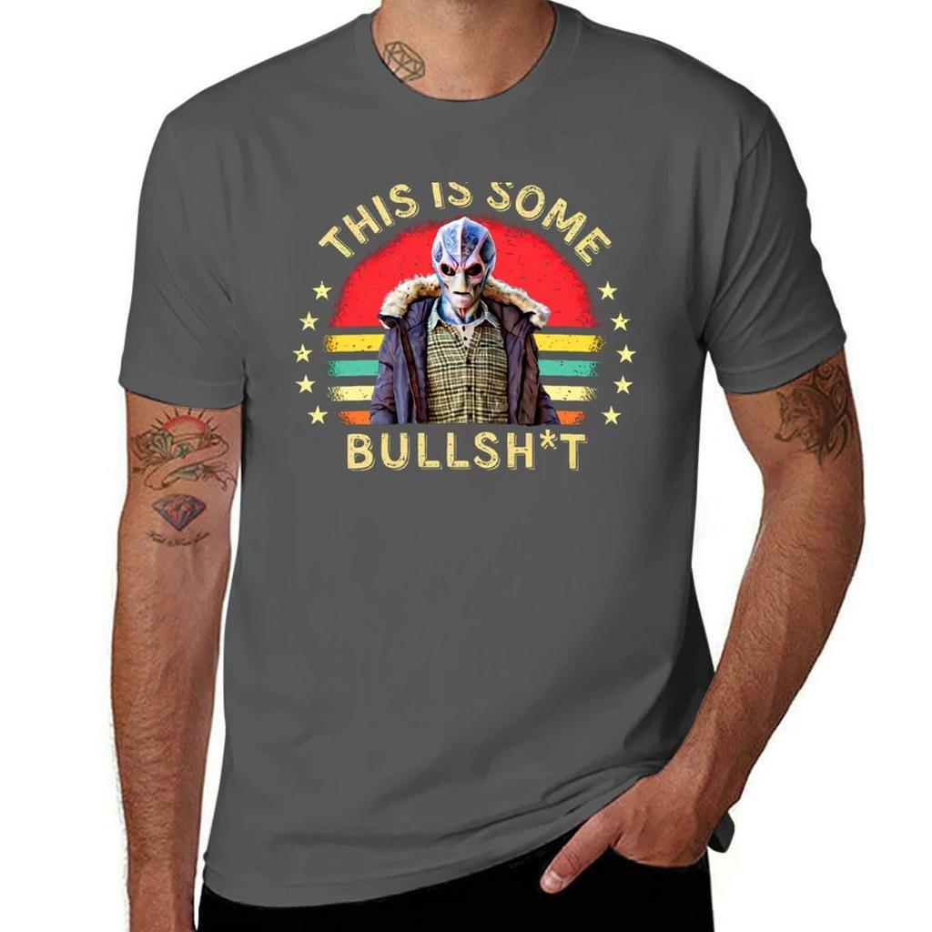 Vintage Retro Sunset Resident Alien Tshirt Vintage Print Crew Neck Tee