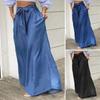 2022 Elegant High-Waisted Wide-Leg Women's Denim Pants - Casual Plus Size