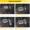 For Tesla Model X Model S Accessories Aluminum alloy Foot Pedal Accelerator Gas Fuel Brake Pedal Rest Pedal Cover Car Styling