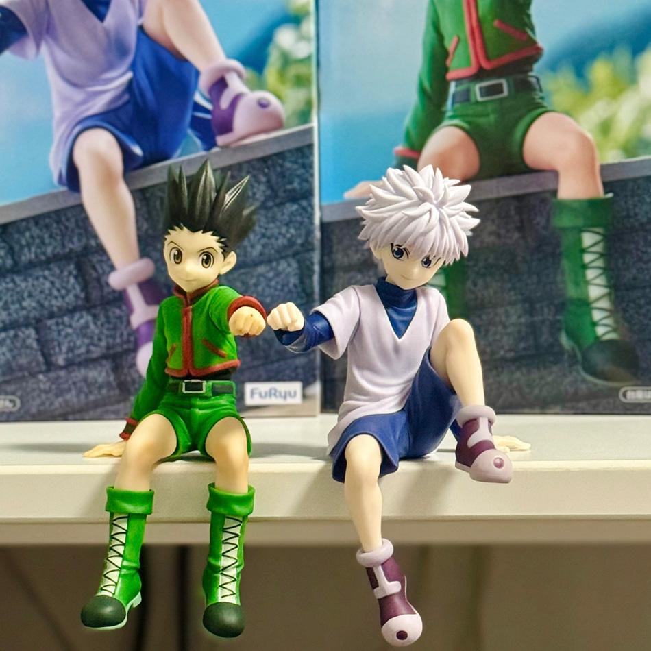 Lovely 13cm Gon Killua Jager X Jager Gon Freecss Anime Figuur Zoldyck Actiefiguur Beeldje Model Auto Ornamenten Speelgoed Cadeau