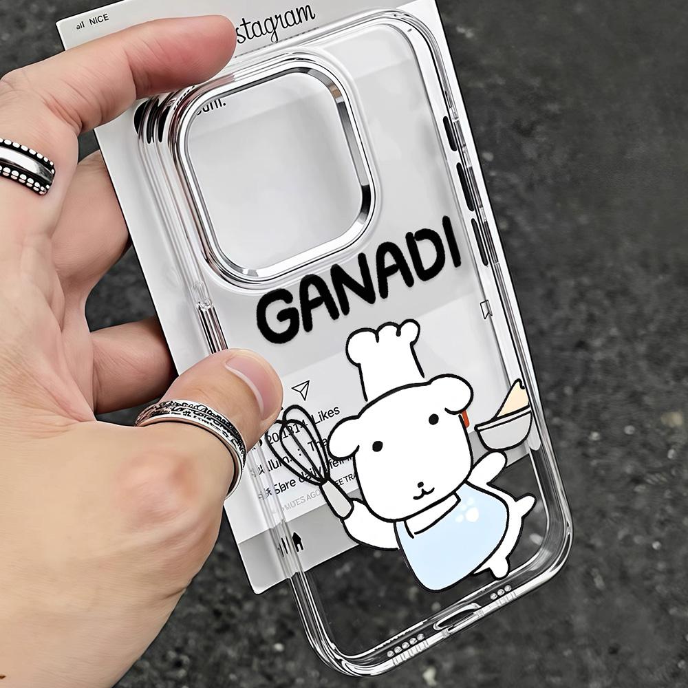 Корейский Мультяшный Милый G-Ganadi Собака Чехол для Телефона Для Xiaomi Redmi Note 15 14 13 14c 13c 12 11 12s 12c 10c 10 9 Pro Plus 4G 5G Обложка