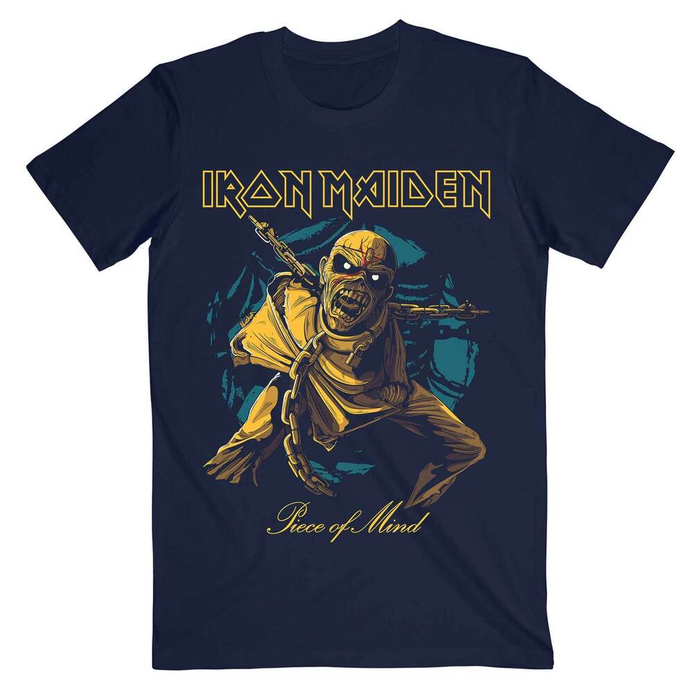 Iron Maiden Piece Of Mind Gold Eddie Tee Unisex T-shirt