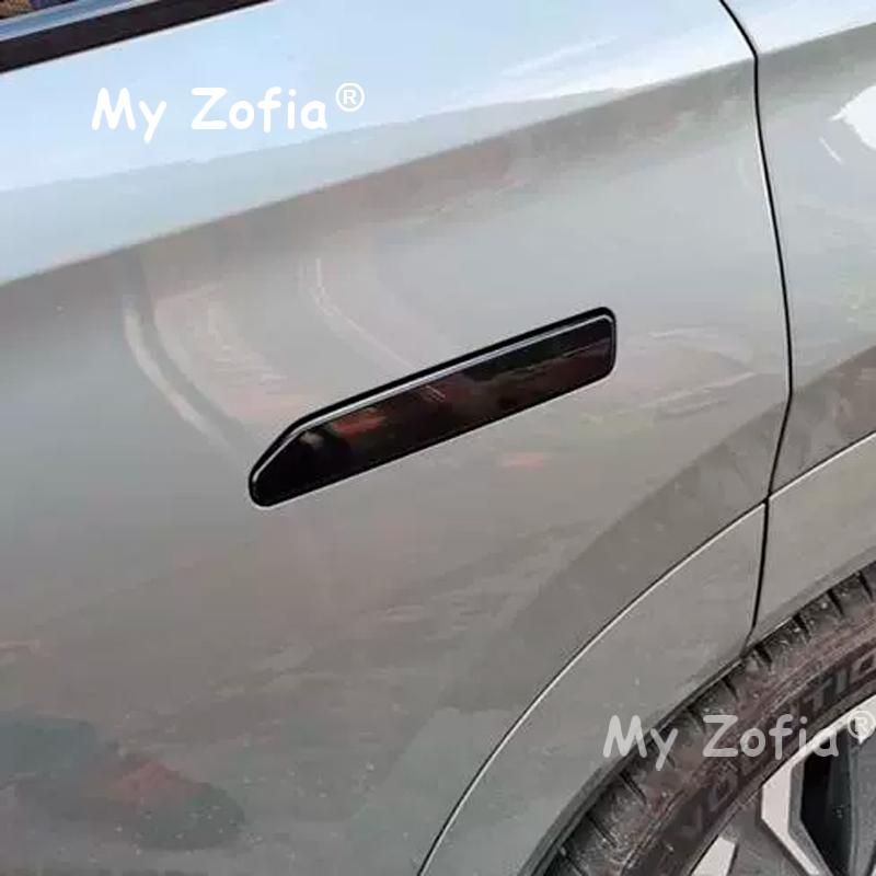 Для Chery Tiggo 9 2025 2026 Накладки на ручки дверей автомобиля, Черный карбоновый узор, Защитные наклейки, Аксессуары
