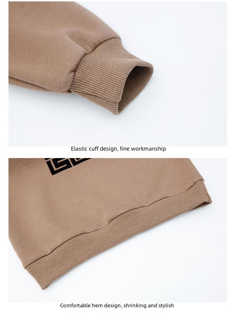 2023 Boys' & Girls' Trendy Western-Style Suits: Spring/Autumn Sports Sweatshirts & Winter Plus Velvet Two-Piece Sets