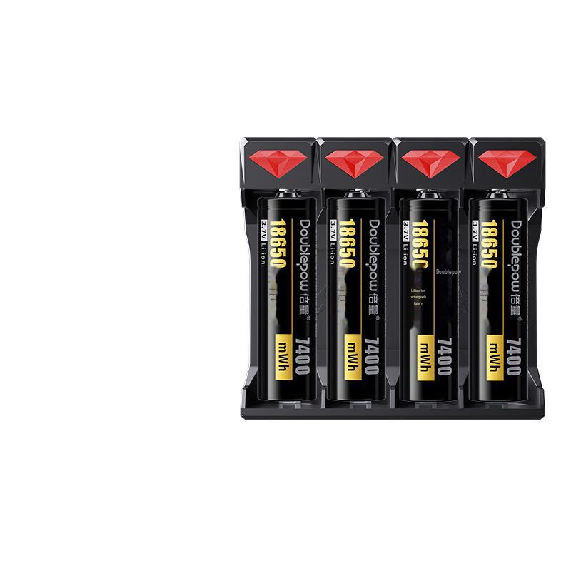 18650 Rechargeable 3.7V Lithium-Ion Battery Set 7400mAh for Flashlights, Fans, and Audio Devices