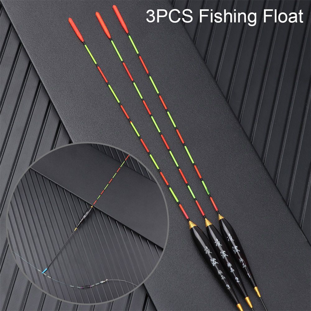 Daytime Fishing Long Tail Buoy Strike Wood Fluorescent Fishing Float Floats Bobbers Indicator