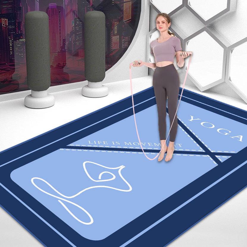 Нескользящий коврик для йоги, танцев и фитнеса с амортизацией для медитации и тихих упражнений