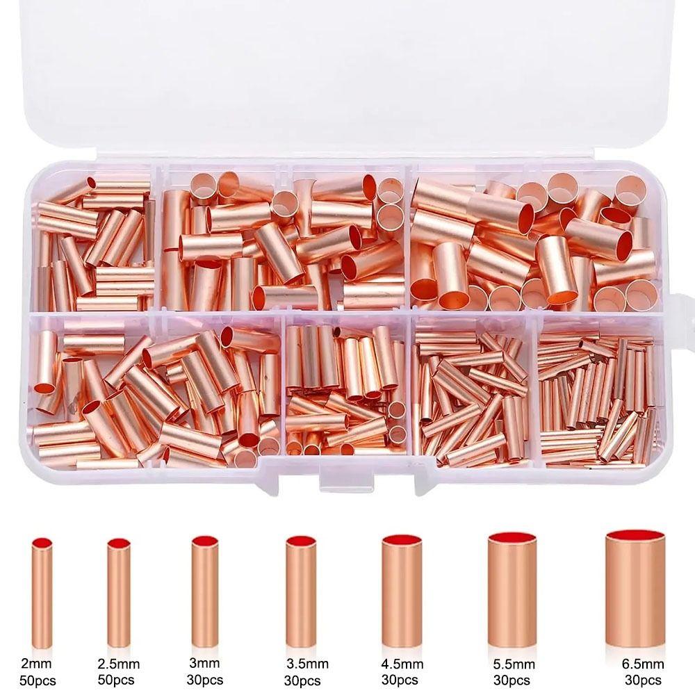 250Pcs Straight Tube Wire Ferrules Kit 7 Size Terminal Assortment Kit  Electric Power