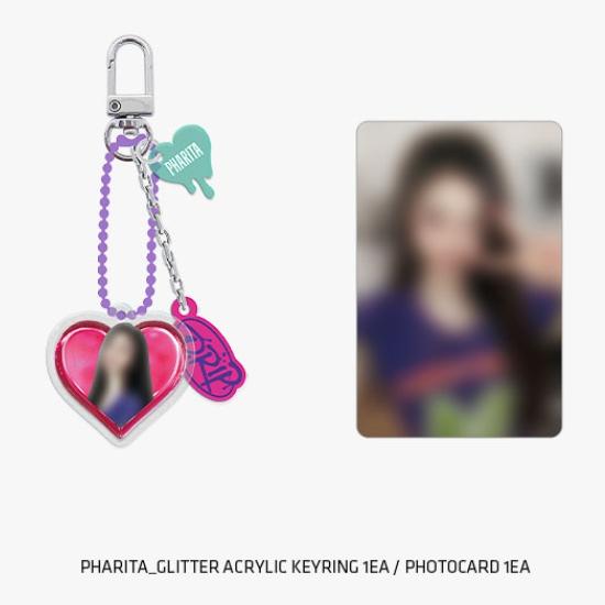 Брелок для ключей BABYMONSTER DRIP из акрила с блестками